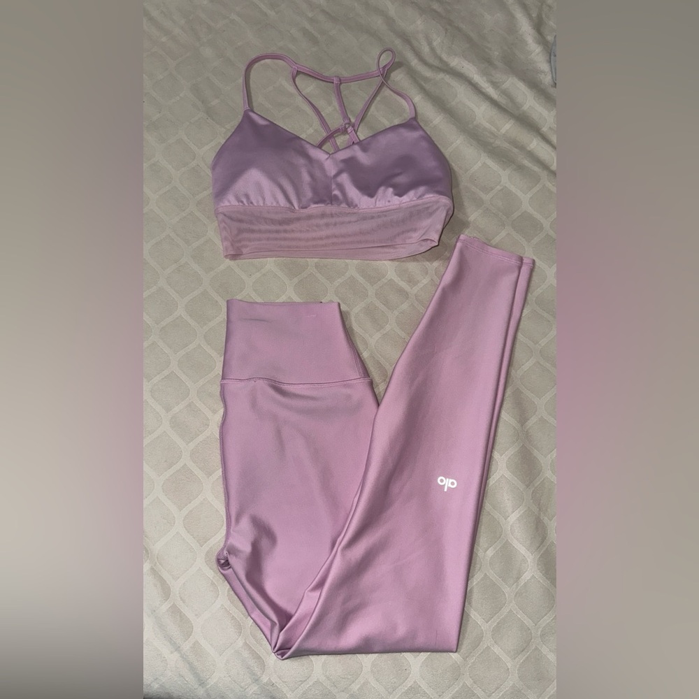 ALO Yoga Sugarplum Pink Set